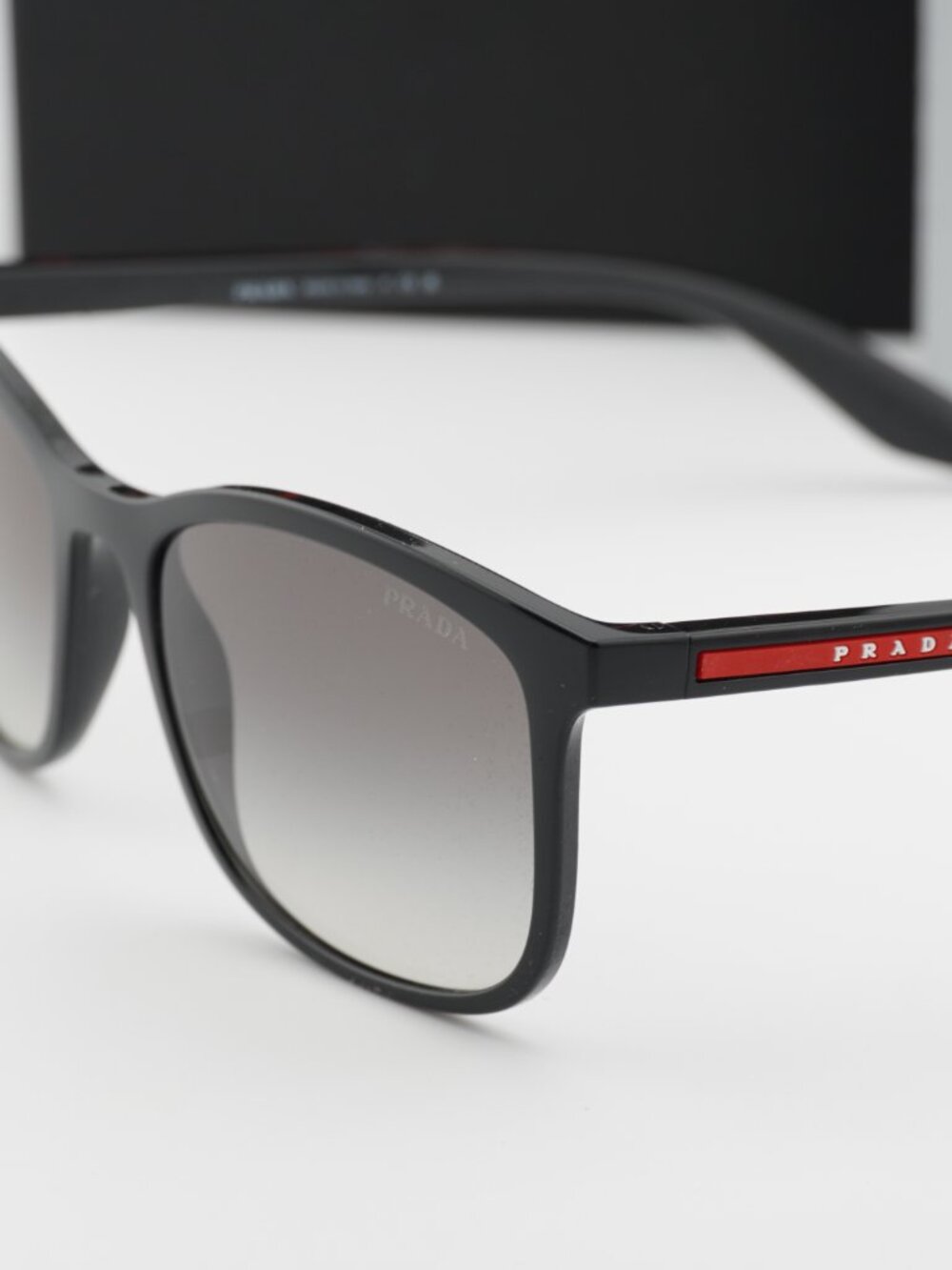 Prada PSA08S 1AB0A7 Square Sunglasses – Black\Grey Gradient - Picture 8 of 9